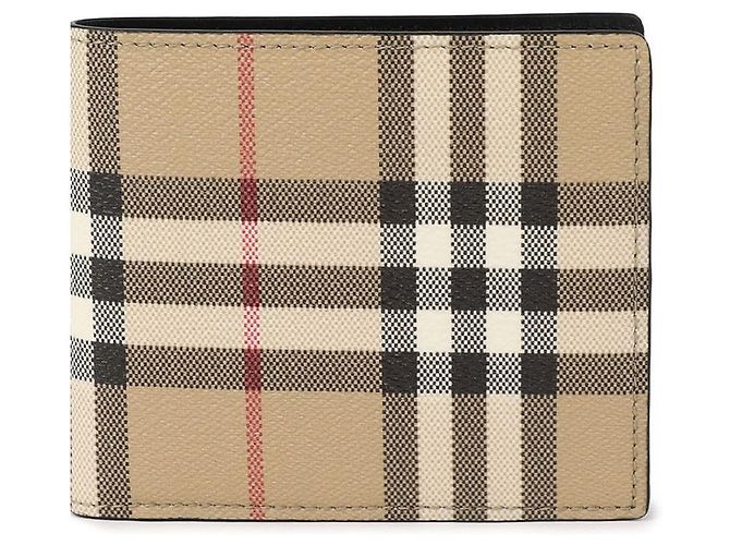 Burberry Check Bifold Wallet Brown - view 3