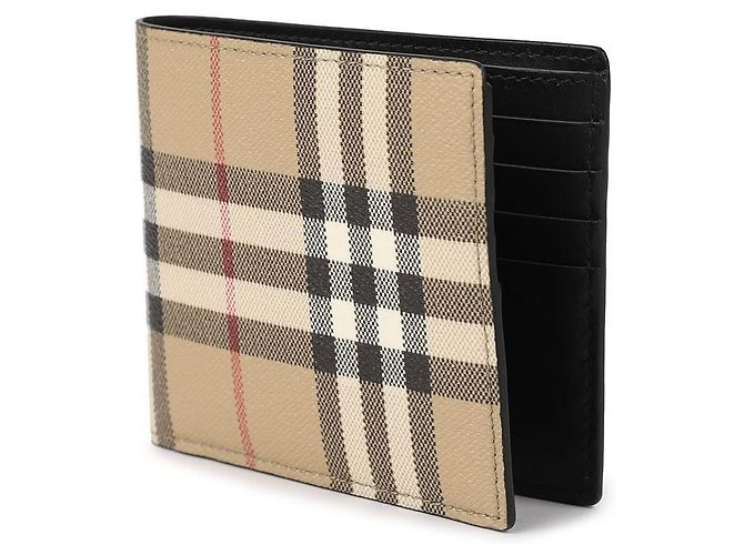 Burberry Check Bifold Wallet Brown - view 4