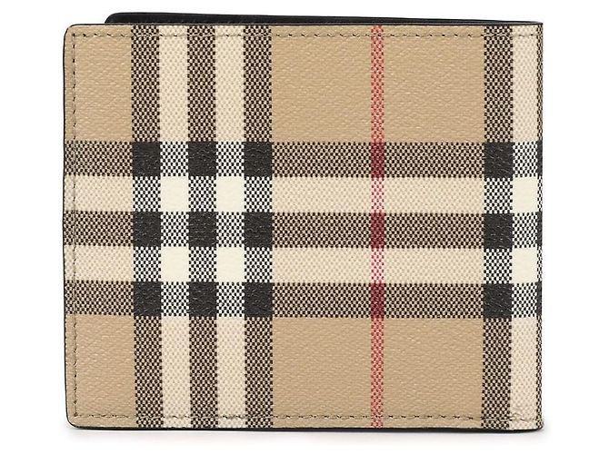 Burberry Check Bifold Wallet Brown - view 5