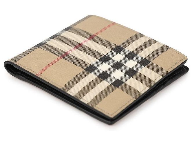 Burberry Check Bifold Wallet Brown - view 6