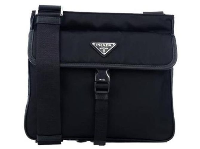 Prada Borsa a Spalla in Re-Nylon Nero - vista 4