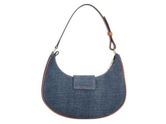 Céline Borsa a spalla media in denim Blu - vista 6
