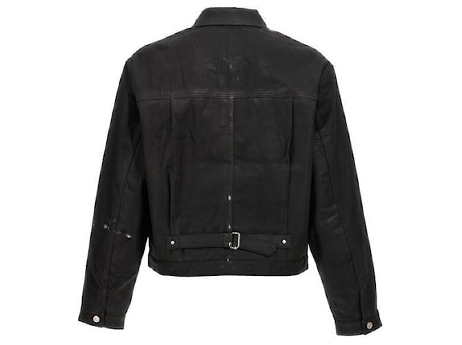 Givenchy Coated Denim Jacket Black - view 5