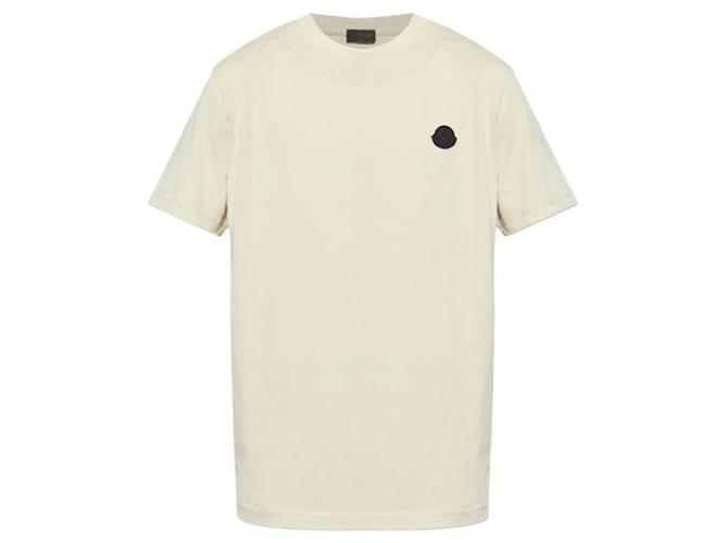 Moncler Baumwoll-T-Shirt mit Logo-Patch Braun - Ansicht 4