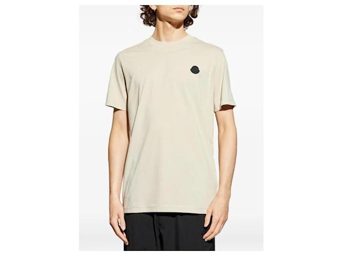 Moncler Baumwoll-T-Shirt mit Logo-Patch Braun - Ansicht 5
