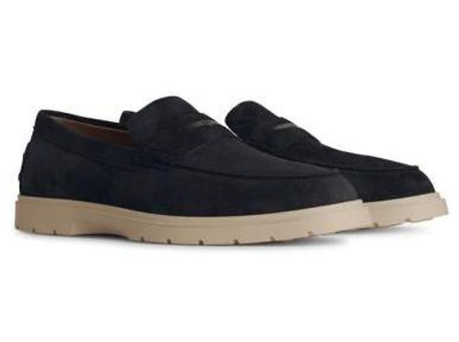 Tod's Mocassino in camoscio Blu - vista 4