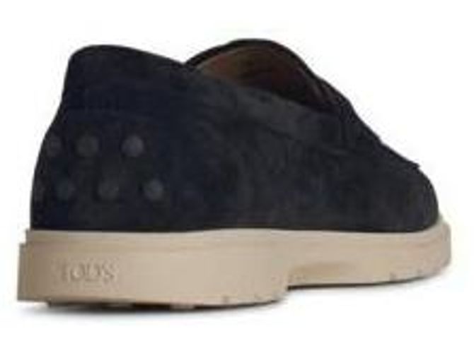 Tod's Mocassino in camoscio Blu - vista 5