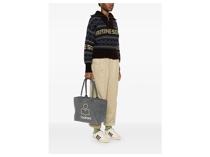 Isabel Marant Borsa tote Jeep Logo Nero - vista 5
