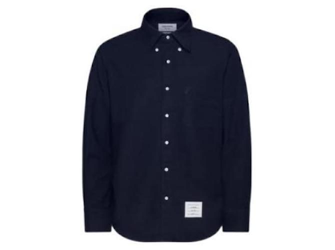 Thom Browne Oxford Hemd mit Armbinde Blau - Ansicht 4