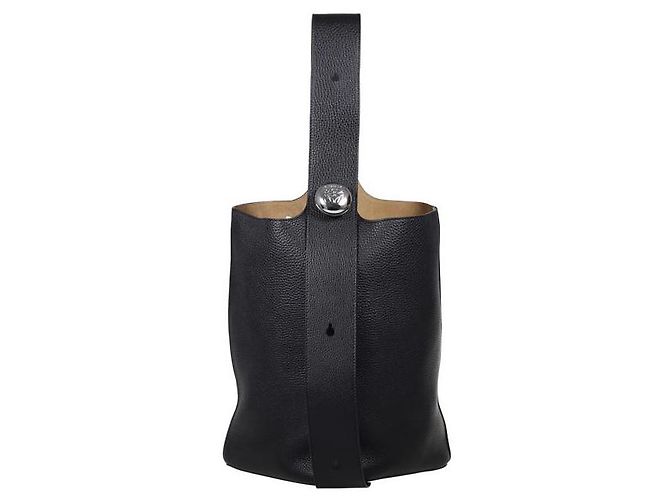 Loewe Grande borsa a secchiello in ciottoli Nero - vista 4