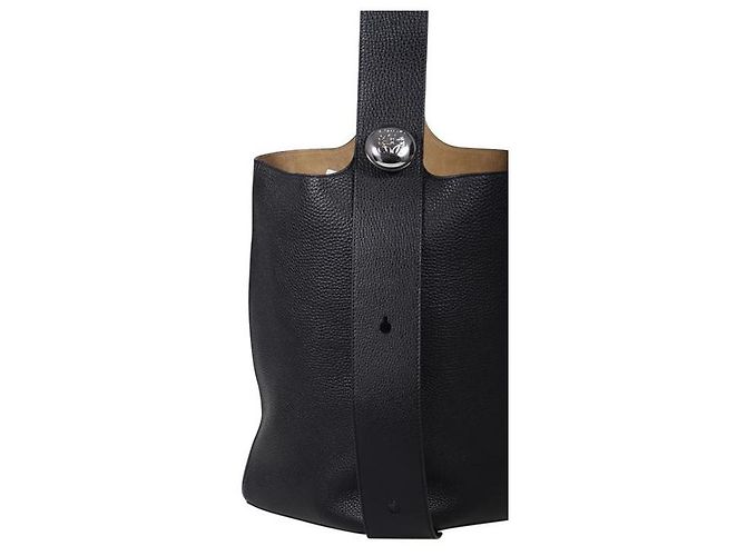 Loewe Grande borsa a secchiello in ciottoli Nero - vista 7