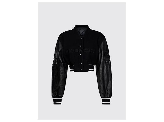 Givenchy Chaqueta Varsity Cortada Negro - vista 4
