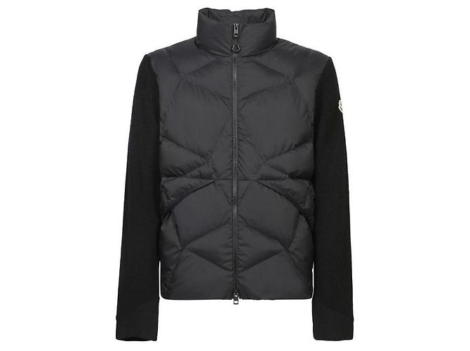Moncler Steppjacke mit Reißverschluss Schwarz - Ansicht 4