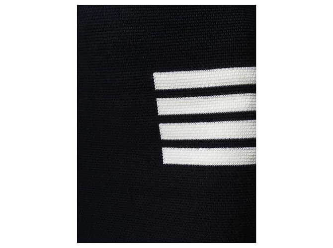 Thom Browne Pantalones de lana merina Stripe Link Stitch Azul - vista 18