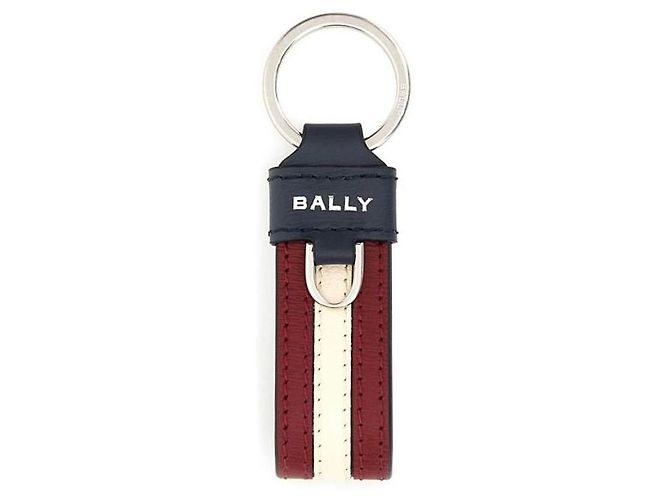 Bally Portachiavi Stripe Blu - vista 4
