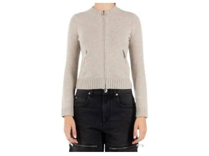 Isabel Marant Suéter de malha com zíper Marrom - vista 4