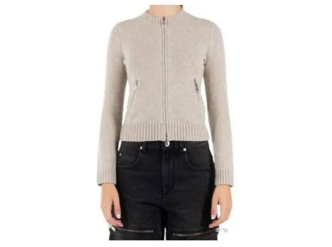 Isabel Marant Suéter de malha com zíper Marrom - vista 5