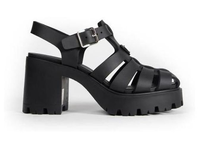 Prada Sandalias de plataforma de goma - vista 4