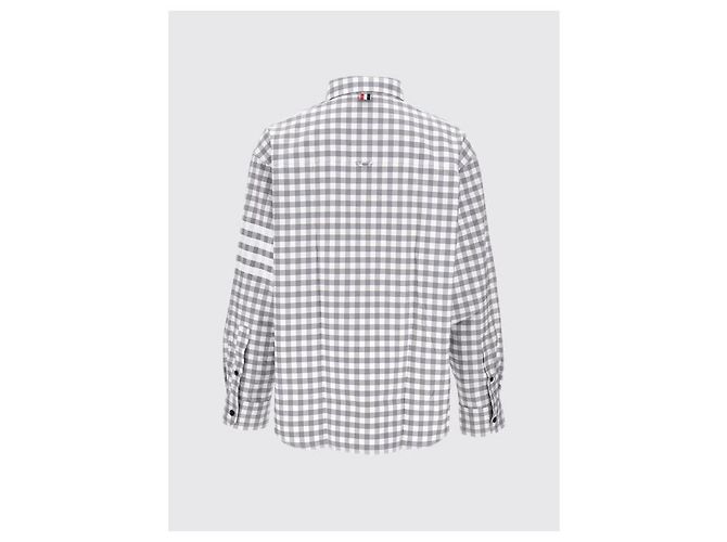 Thom Browne Übergroßes Flanellhemd mit Karomuster - Ansicht 6