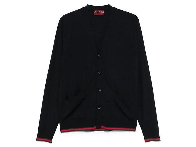 Gucci Wollcardigan mit Webbesatz XKEMU - Ansicht 4