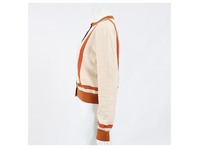 Hermès Cárdigan Castaño - vista 2