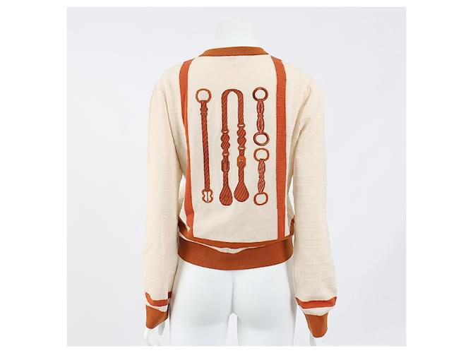 Hermès Cárdigan Castaño - vista 3