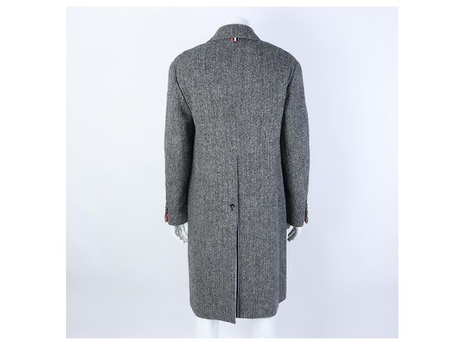 Cappotto Lungo Thom Browne Bianco - vista 3