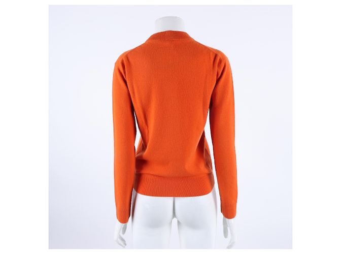 Hemd aus Kaschmir mit langen Ärmeln von Hermès Orange - Ansicht 3