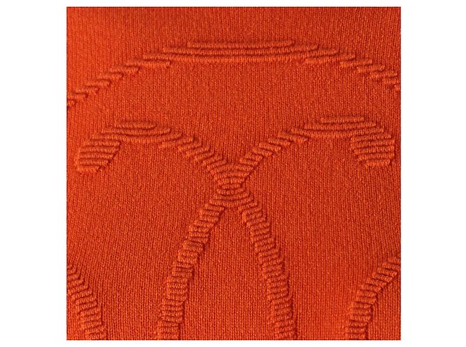 Hemd aus Kaschmir mit langen Ärmeln von Hermès Orange - Ansicht 4