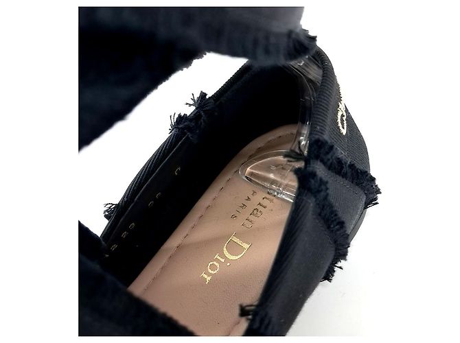 Christian Dior Strap Flat Shoes Nero - vista 6