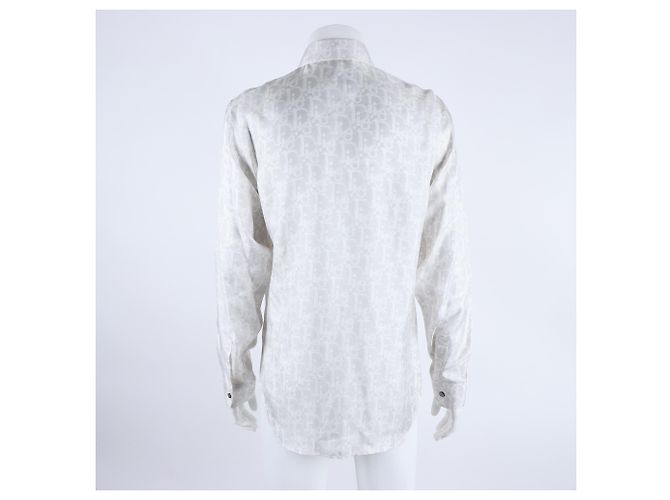 Camicia in seta a maniche lunghe Dior Homme Marrone - vista 3