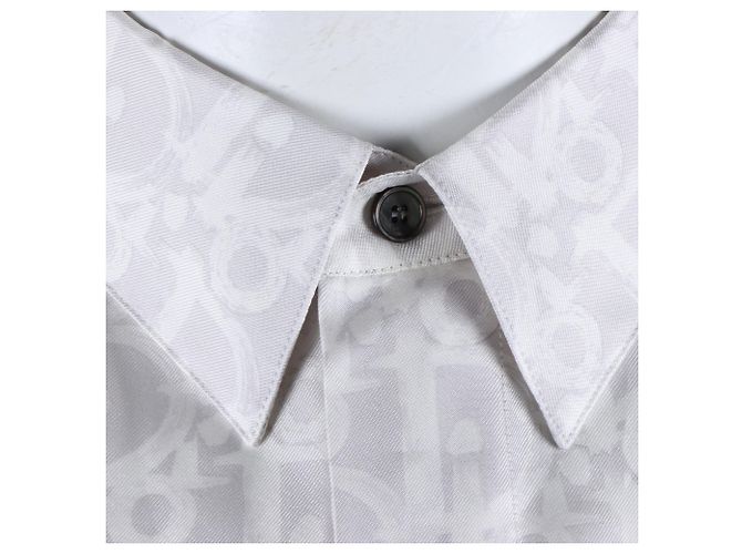 Camicia in seta a maniche lunghe Dior Homme Marrone - vista 4