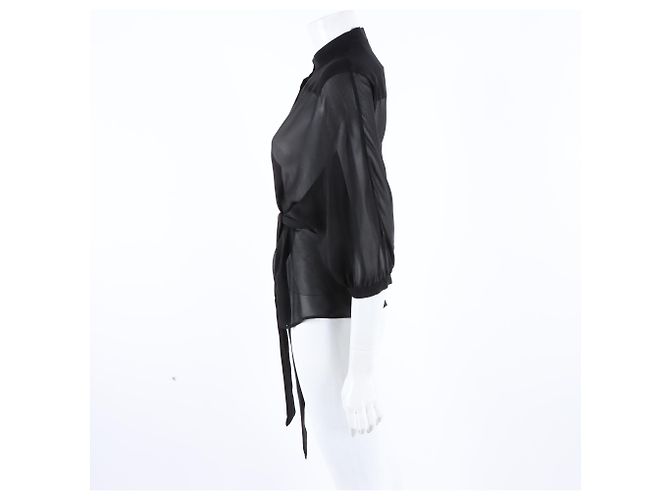 Blusa de seda Christian Dior Negro - vista 2