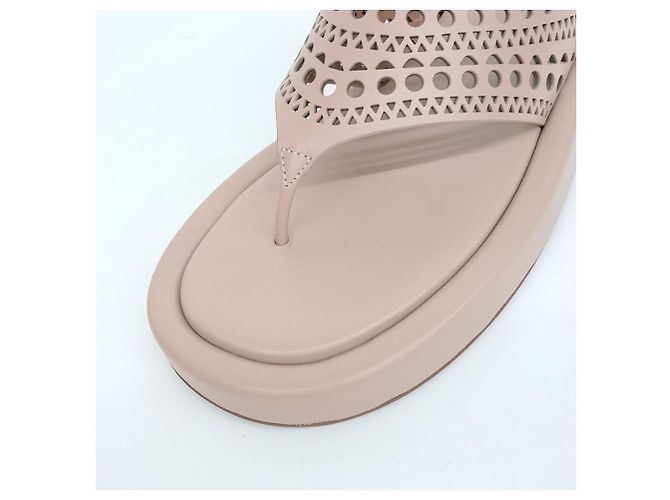 Alaïa Infradito tagliato al laser Alaia Marrone - vista 5