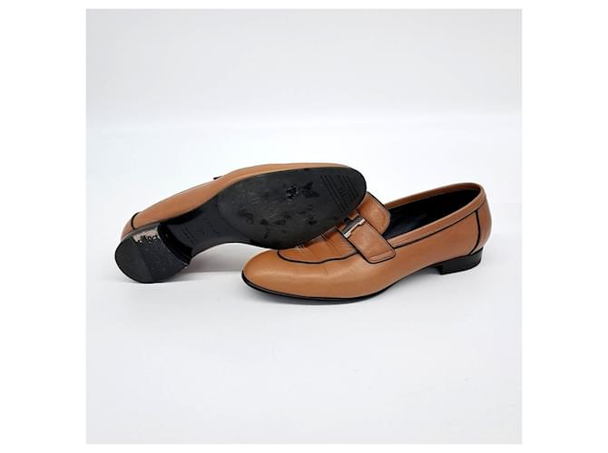 Hermès Mocassini Hermes Paris Marrone - vista 4