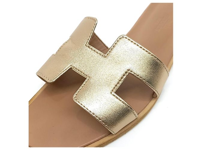 Pantofole Hermès Oran Marrone - vista 5