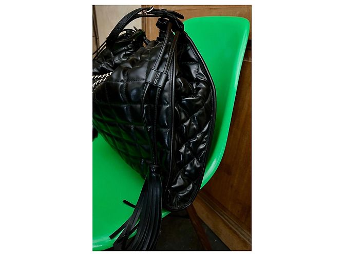 Borsa a mano Gucci Deco in pelle trapuntata nera Nero - vista 11