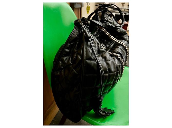 Borsa a mano Gucci Deco in pelle trapuntata nera Nero - vista 2