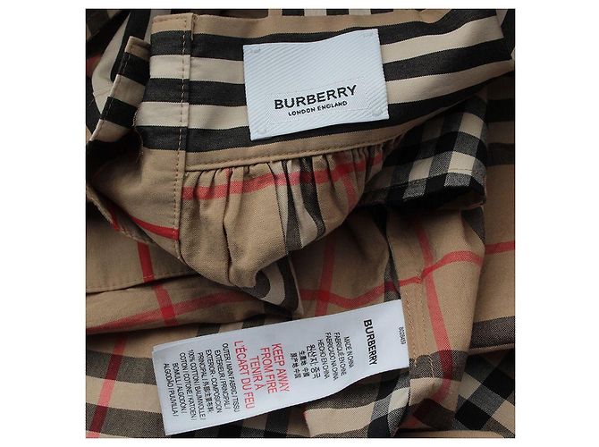 Burberry Abito Jumper a Quadri per Bambini Marrone - vista 3