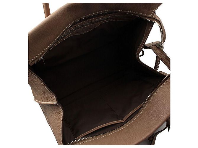 Tod's Borsa tote in pelle marrone taupe - vista 5