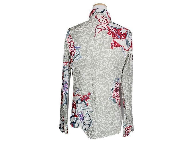Etro Multicolor Floral Shirt Blu - vista 2
