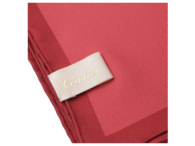 Cartier Foulard Petit in Seta Rosso Mattone - vista 2