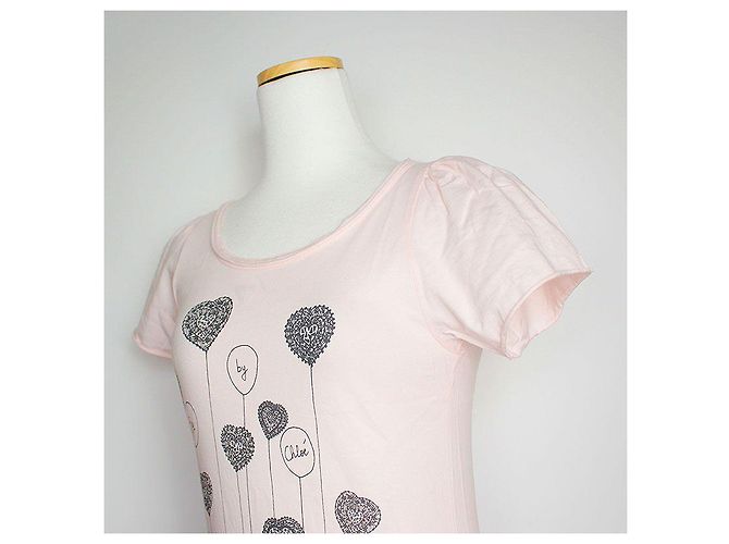 Camiseta de algodón estampada rosa claro See by Chloé - vista 4