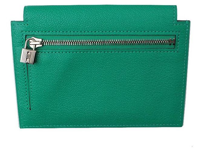 Hermès Tarjetero compacto Kelly Pocket Verde - vista 2