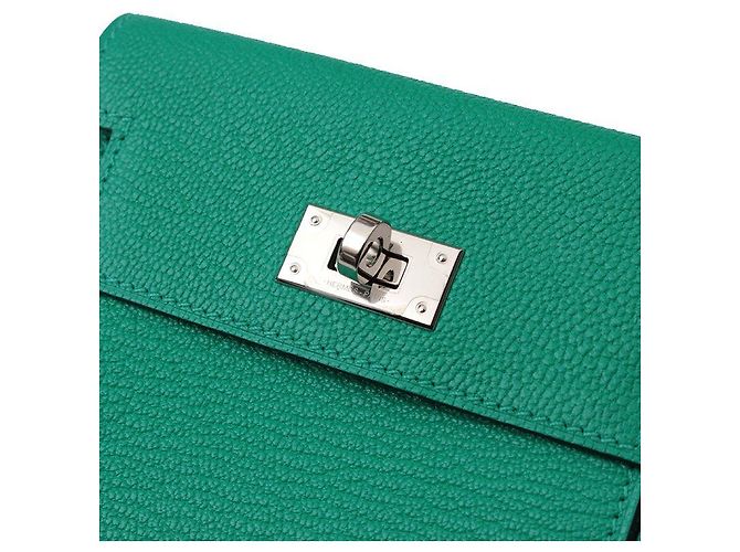 Hermès Tarjetero compacto Kelly Pocket Verde - vista 5