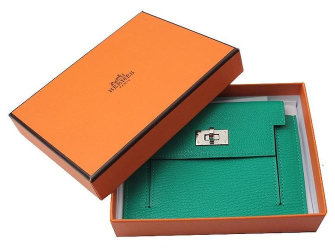 Hermès Tarjetero compacto Kelly Pocket Verde - vista 6