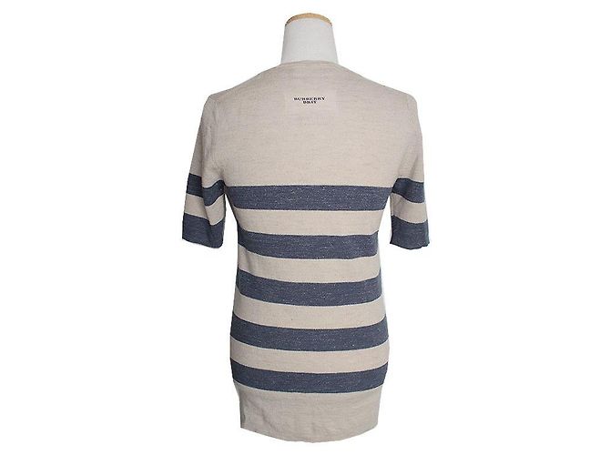 Burberry Britt Marineblau gestreifter Stricktop - Ansicht 2
