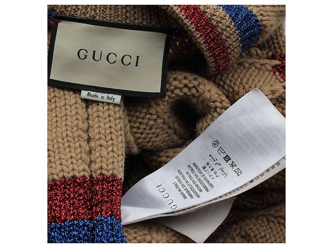 Gucci Leicht brauner Wollstrick-Cardigan - Ansicht 3