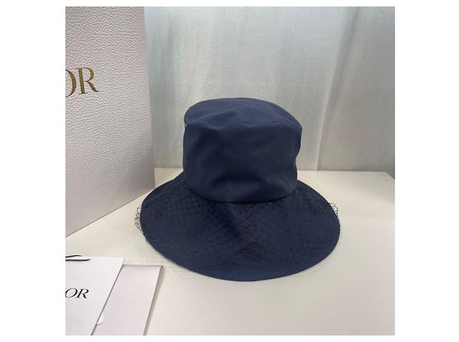 Christian Dior Teddy Veil Bucket Hat mit breiter Krempe Mehrfarben - Ansicht 2