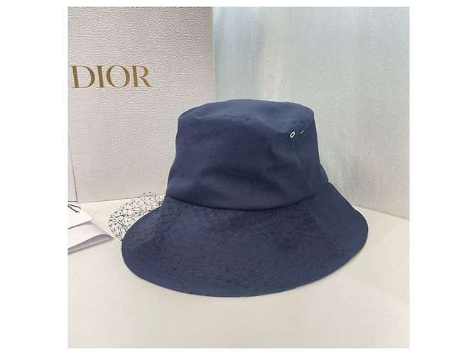 Christian Dior Teddy Veil Bucket Hat mit breiter Krempe Mehrfarben - Ansicht 3